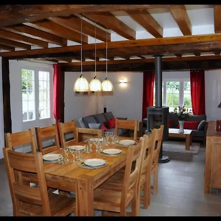 度假居 Le Pressoir De Bigard - Chaumiere Normande - 8 Personnes